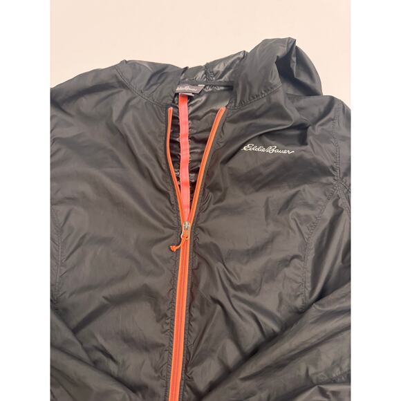 Eddie Bauer Women's Lightweight Packable Rain/Wind Jacket Size XL Black/Pink - Picture 2 of 6